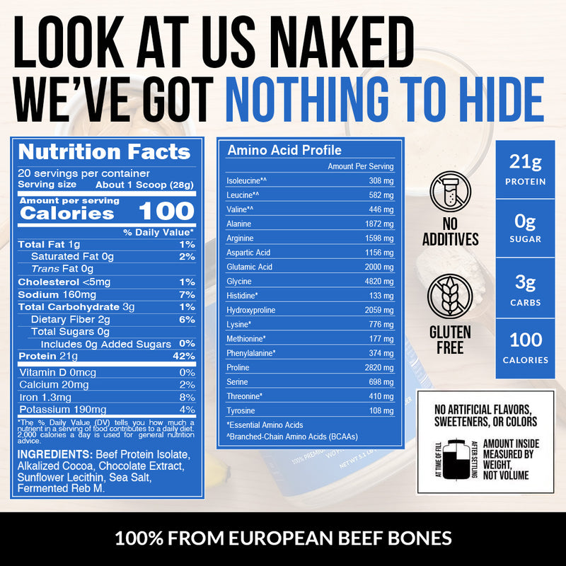 Chocolate Beef Protein Powder - Chocolate